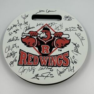 Vintage 2006 MiLB Rochester Red Wings Team Signed Stadium Seat Cushion
